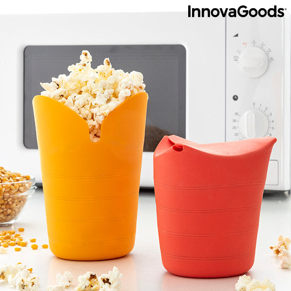 Palomiteras de Silicona Plegables Popbox InnovaGoods (Pack de 2)